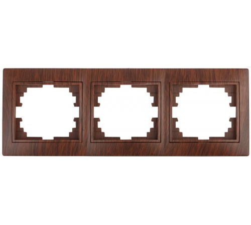 1-503-10 Intro Рамка на 3 поста гор., СУ, Plano, венге  Б0030100  Intro