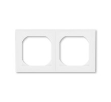 ABB Levit Белый / белый Рамка двойная 55х55 для механизмов BJE  3901H-A05520 03  2CHH015520A4003  ABB