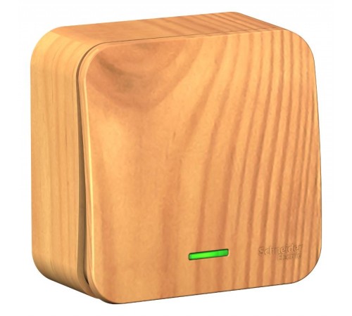 Blanca Ясень О/У с изолирующей пластиной Ясень Переключатель 1-клавишный с подсветкой, 10А, 250B  BLNVA106115  SE