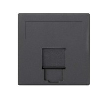 Simon CIMA 500 Адаптер для 1 шт RJ-45 CJ545.., CJ645.., CJ6A45F, шторка, 50х50мм, 500CIMA, графит  50000085-038  Simon