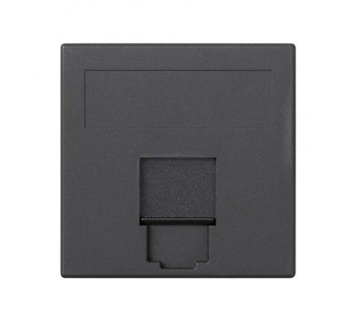 Simon CIMA 500 Адаптер для 1 шт RJ-45 CJ545.., CJ645.., CJ6A45F, шторка, 50х50мм, 500CIMA, графит  50000085-038  Simon