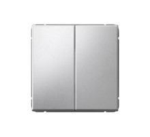 ArtGallery Алюминий Переключатель 2-клавишный, сх.6/2, 10АХ, механизм  GAL000365  SE