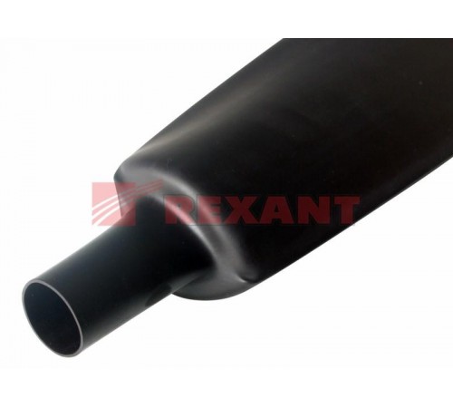 Термоусадочная трубка 120,0/60,0 мм, черная, упаковка 10 шт. по 1 м  25-0120  REXANT