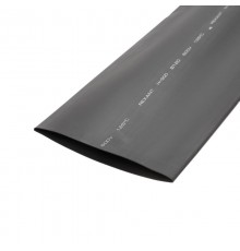 Термоусадочная трубка 120,0/60,0 мм, черная, упаковка 10 шт. по 1 м  25-0120  REXANT