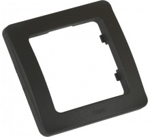Рамка одноместная, скрытой установки, цвет черный  Р401-08  HEGEL