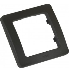 Рамка одноместная, скрытой установки, цвет черный  Р401-08  HEGEL