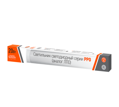Светильник светодиодный линейный ДПО PPO 600/K (с выкл) SMD 20Вт 4000К IP20 опал  2854926  Jazzway