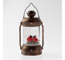 Новогодний декоративный светильник Красный кардинал  ENGDS-12   теплый белый диодов , h 18см, 3*АА, таймер 6 ч, IP20  Б0051944  ЭРА