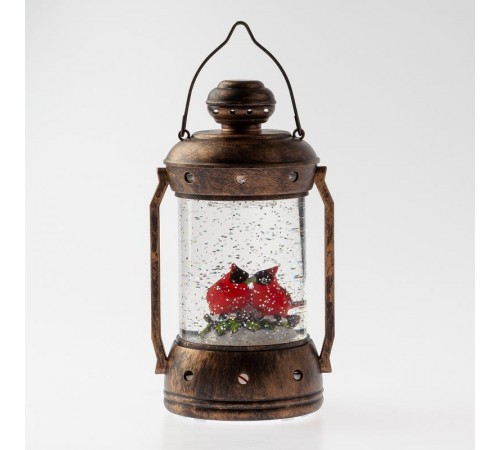 Новогодний декоративный светильник Красный кардинал  ENGDS-12   теплый белый диодов , h 18см, 3*АА, таймер 6 ч, IP20  Б0051944  ЭРА