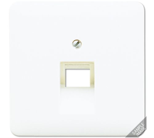 Крышка для одинарных телефонных и компьютерных розеток (UAE), фиксация винтом; термопласт; слоновая кость; CD500  569-1UA  Jung