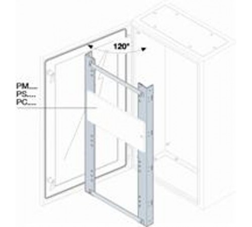 Плата монтажная нерж.ст. 500х500мм ВхШ  PF5050  ABB