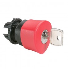 Кнопка с грибовидным толкателем ? 40 - Osmoz - с ключем № 455 для экстр. отключения - без подсв. - красный  023891  Legrand