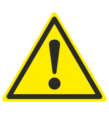 Знак W 09 "Внимание. Опасность (прочие опасности)" 150х150х150 мм  an-w-09  EKF