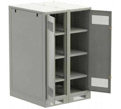 ITK LINEA B Шкаф (пустой) 1450х900мм дверь двуст. мет. сер.  LB35-14H99-2M  ITK