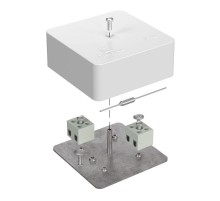 Коробка огнестойкая для кабель-канала Е15-Е120 с термо/предохранителем 75х75х30 IP42  4p, 1.5 мм.кв. 40-0450-FR1.5-4-П  Промрукав