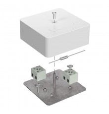 Коробка огнестойкая для кабель-канала Е15-Е120 с термо/предохранителем 75х75х30 IP42  4p, 1.5 мм.кв. 40-0450-FR1.5-4-П  Промрукав