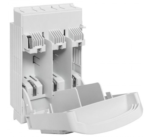 Выключатель-разъединитель УВРЭ v2 160А с дополнительным контактом (NO+NC) откидного типа под предохранители ППН (габ.00) uvre2-160EKF