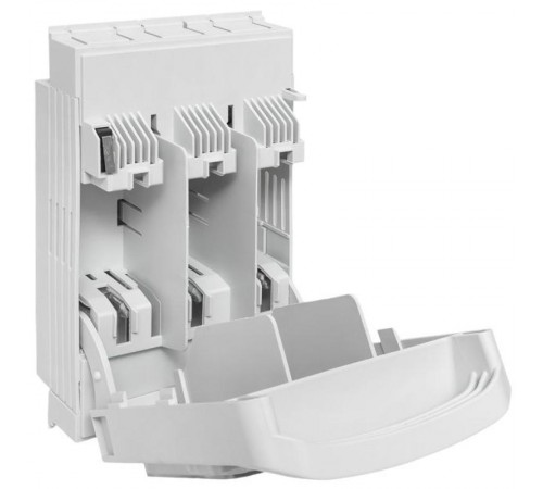 Выключатель-разъединитель УВРЭ v2 160А с дополнительным контактом (NO+NC) откидного типа под предохранители ППН (габ.00) uvre2-160EKF