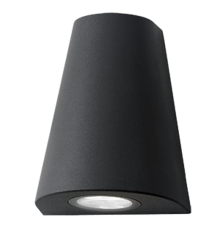 Светильник садово-парковый Sigma настенный архитектурный, GU10, 125*88*156mm, 170-240V / 50Hz, 1xMax.35W, IP54  GD163  Gauss