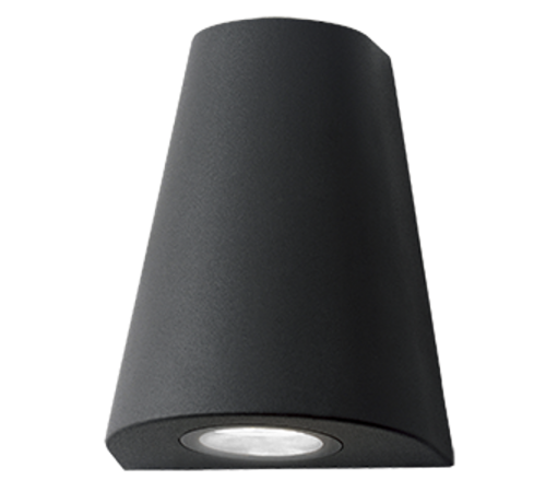 Светильник садово-парковый Sigma настенный архитектурный, GU10, 125*88*156mm, 170-240V / 50Hz, 1xMax.35W, IP54  GD163  Gauss