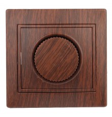 1-401-10 Intro Светорегулятор поворотный, 600Вт 230В, IP20, СУ, Plano, венге  Б0030092  Intro