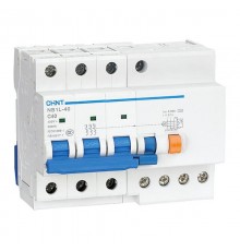 Выключатель автоматический дифференциального тока NB1L-40 3P C10 30mA тип A 6kA (R)  198018  CHINT