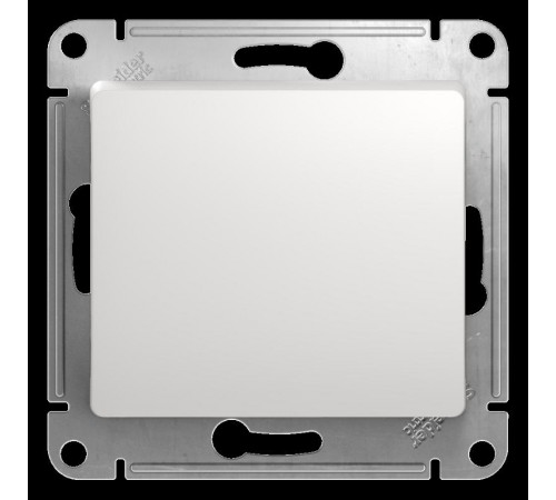 Glossa Белый Кнопка нажимная, сх.1, 10АХ  GSL000115  SE