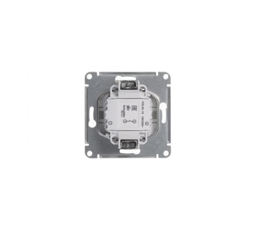 Glossa Белый Кнопка нажимная, сх.1, 10АХ  GSL000115  SE