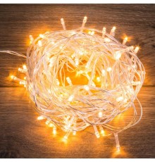 Гирлянда "Твинкл Лайт" 15 м, прозрачный ПВХ, 120 LED, цвет ТЕПЛЫЙ БЕЛЫЙ  303-196  NEON-NIGHT