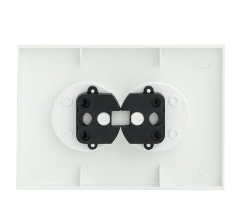 Валенсия лицевая панель розетка 2-местной б/з 10А жемчуг с защ. штор. EKF PROxima   ESR10-L-102-50   EKF