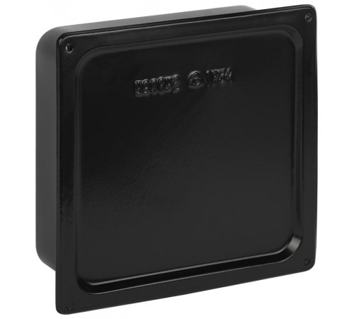 Коробка протяжная  Y-996-200-200-80-54 металлическая У-996 с уплотнителем 200х200х80мм черная IP54   Б0062856  ЭРА