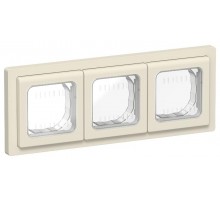 FLITE Рамка 3-местная IP55 Рпро-3-55-ФлСл сливочный  FI-M30-32-55-K86  IEK