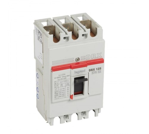 DRX125 термомагнитный 25A 3П 20KA  027022  Legrand