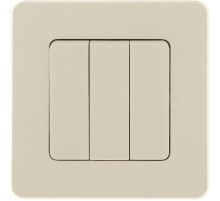 Inspiria Слоновая кость Выключатель 3-клавишный 10АХ 250В винтовые зажимы  673541  Legrand