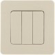 Inspiria Слоновая кость Выключатель 3-клавишный 10АХ 250В винтовые зажимы  673541  Legrand