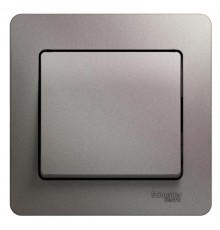 Glossa Платина Выключатель 1-клавишный сх.1, 10AX (в сборе)  GSL001212  SE