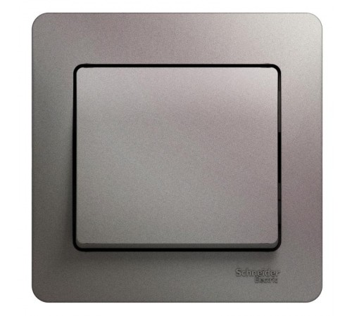 Glossa Платина Выключатель 1-клавишный сх.1, 10AX (в сборе)  GSL001212  SE