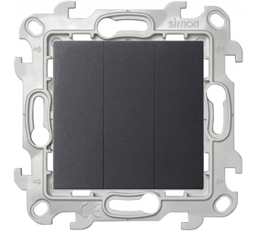 Simon 24 Графит Выключатель 3-кл.  2450391-038  Simon