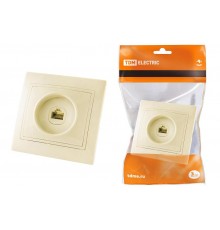 Розетка телефонная RJ11  сл. кость "Таймыр"  SQ1814-0120  TDM