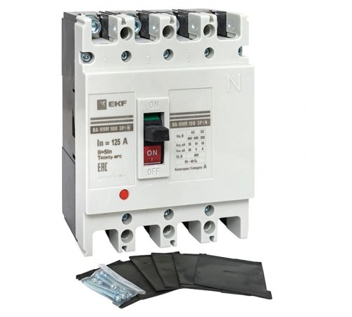 Выключатель автоматический ВА-99М 100/125А 4P 5In 35кА EKF PROxima  mccb99-4P5In100-125m  EKF