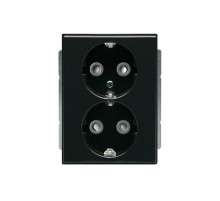 Розетка Double Shuko 16А 230В Impressivo, антрацит  302EUC-81   2TKA00000440  ABB