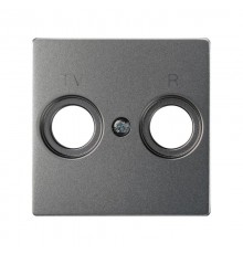 Накладка для розетки R-TV+SAT с пиктограммой "TV R" цвета матовый титан S82 Concept  8200053-096  Simon