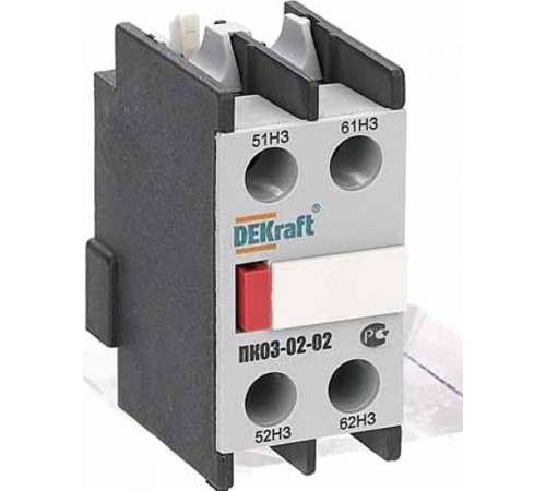 Приставка контактная доп.контакты 2НЗ лицев  24102DEK  DEKraft