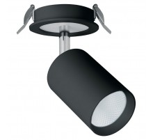 Светильник спот встраиваемый светодиодный AL180, 10+3W, 900Lm, 4000K, 35 градусов, черный  32707  FERON