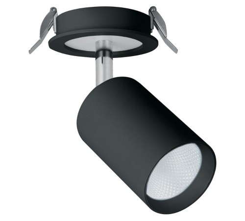 Светильник спот встраиваемый светодиодный AL180, 10+3W, 900Lm, 4000K, 35 градусов, черный  32707  FERON