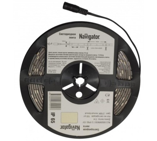 Лента светодиодная NLS-5050G30-7,2-IP20-12V R5 7,2Вт 12В зеленый IP20 5м  71418  Navigator