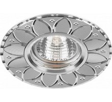 Светильник точечный встраиваемый под лампу GS-M389S MR16 50W G5.3 серебро  28950  FERON