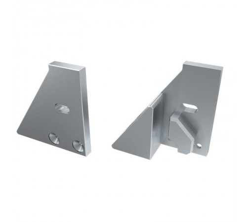 Заглушка для ALM-GLASS-6 с опорой левая с отверстием  026730  Arlight