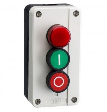 Кнопочный пост NP2-B363, 3 кнопками 1НО+1НЗ (R)  575580  CHINT