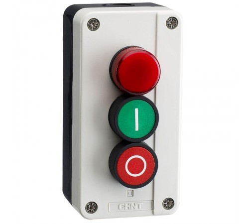 Кнопочный пост NP2-B363, 3 кнопками 1НО+1НЗ (R)  575580  CHINT